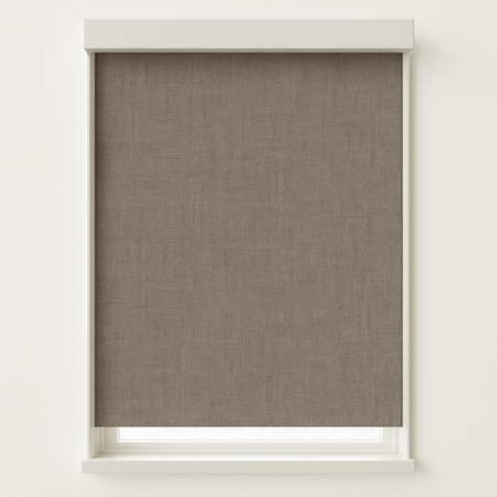 Taupe Geweven Linnenlook Rolgordijn A705-A711