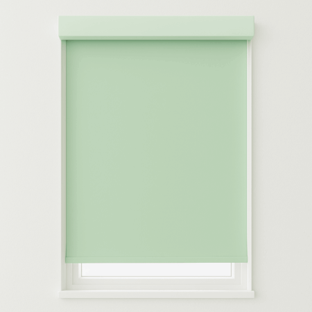 Volledig verduisterend Pastel-Groen Rolgordijn A512